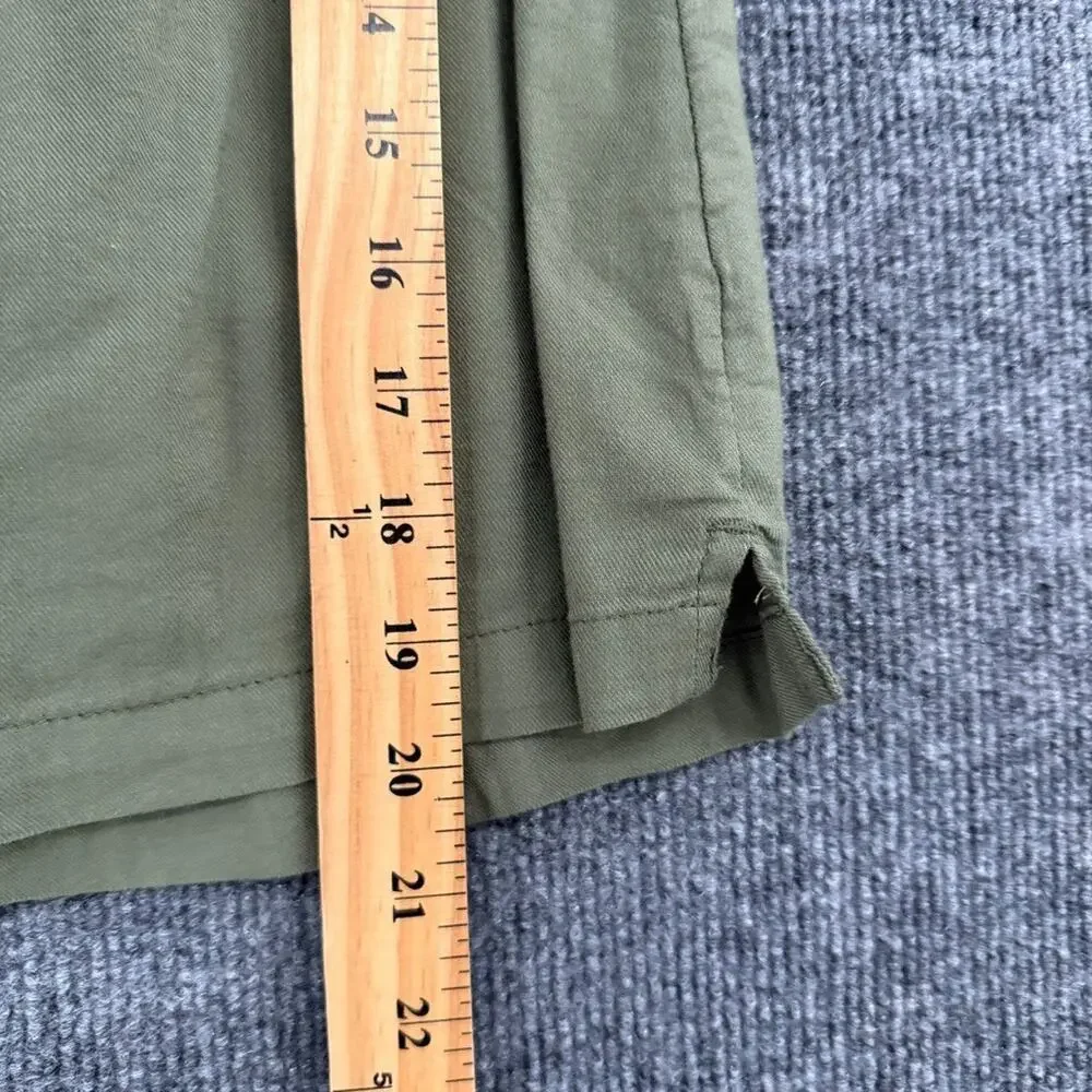 Old Navy Girls Shirt Dress Size 3T Olive Green Rayon Elastic Waist Military New
